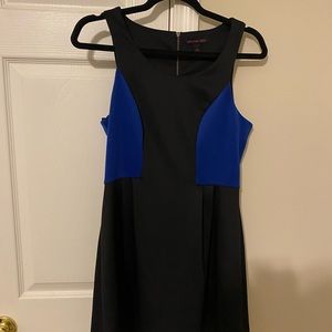 Blue/Black Sleeveless Dress